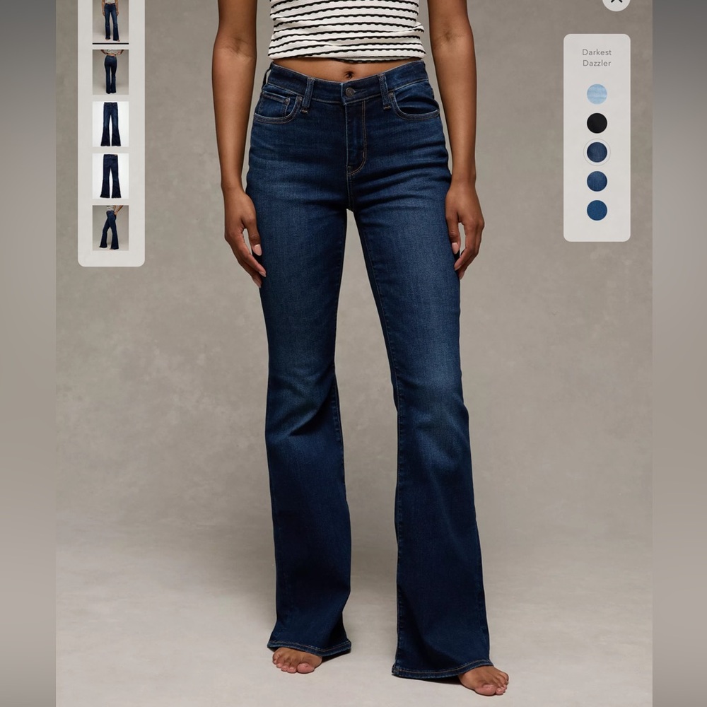 American Eagle Next Level Stretch Kick Boot Jeans Size 10